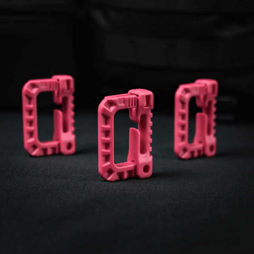 Карабін пластиковий Grimloc Pink