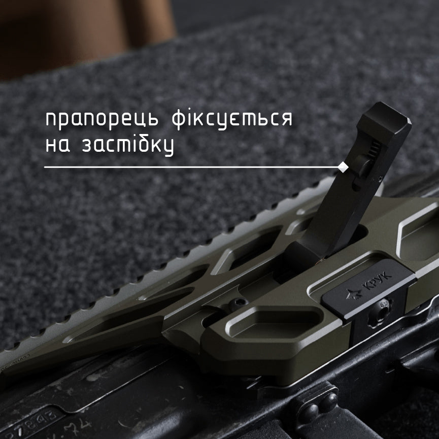 Крук RIS боковий кронштейн швидкозємний для АКМ/АК-74 OD-Green (2U073)