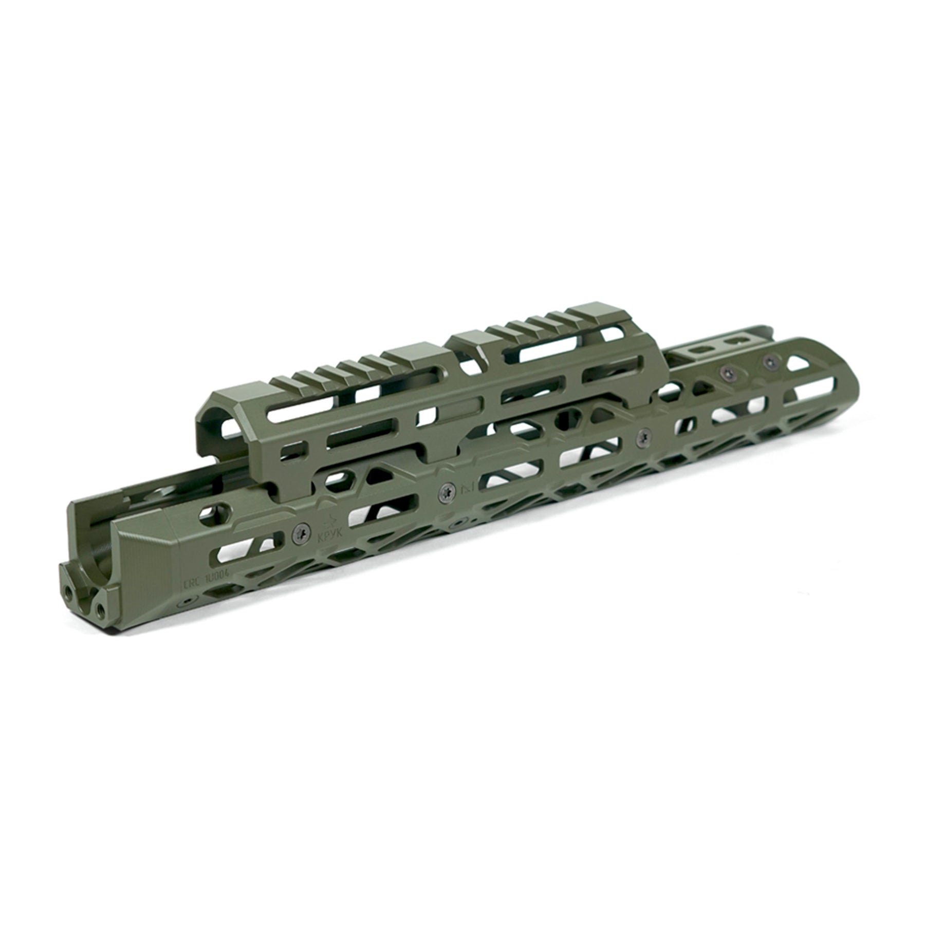 Крук цівка для АК довге с кріпленням та довгим верхнім містком M-Lok OD Green (1U004B)