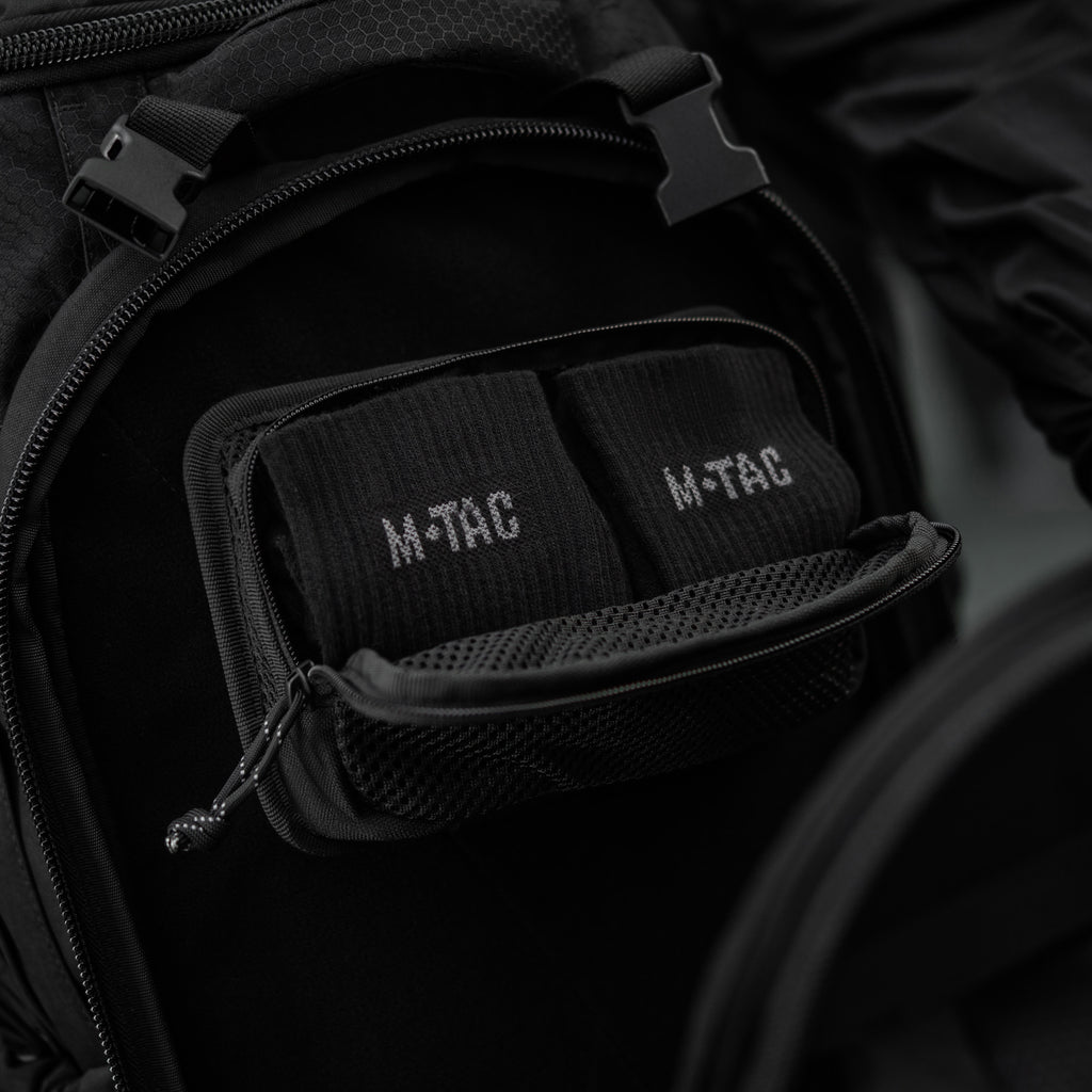 M-Tac вставка модульна кишеня на блискавці Black