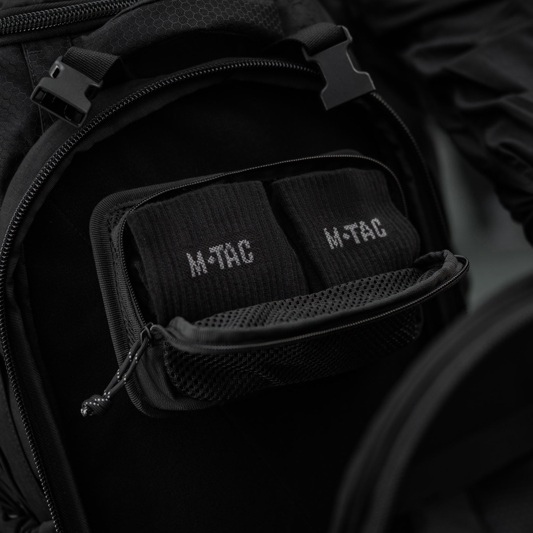 M-Tac вставка модульна кишеня на блискавці Black