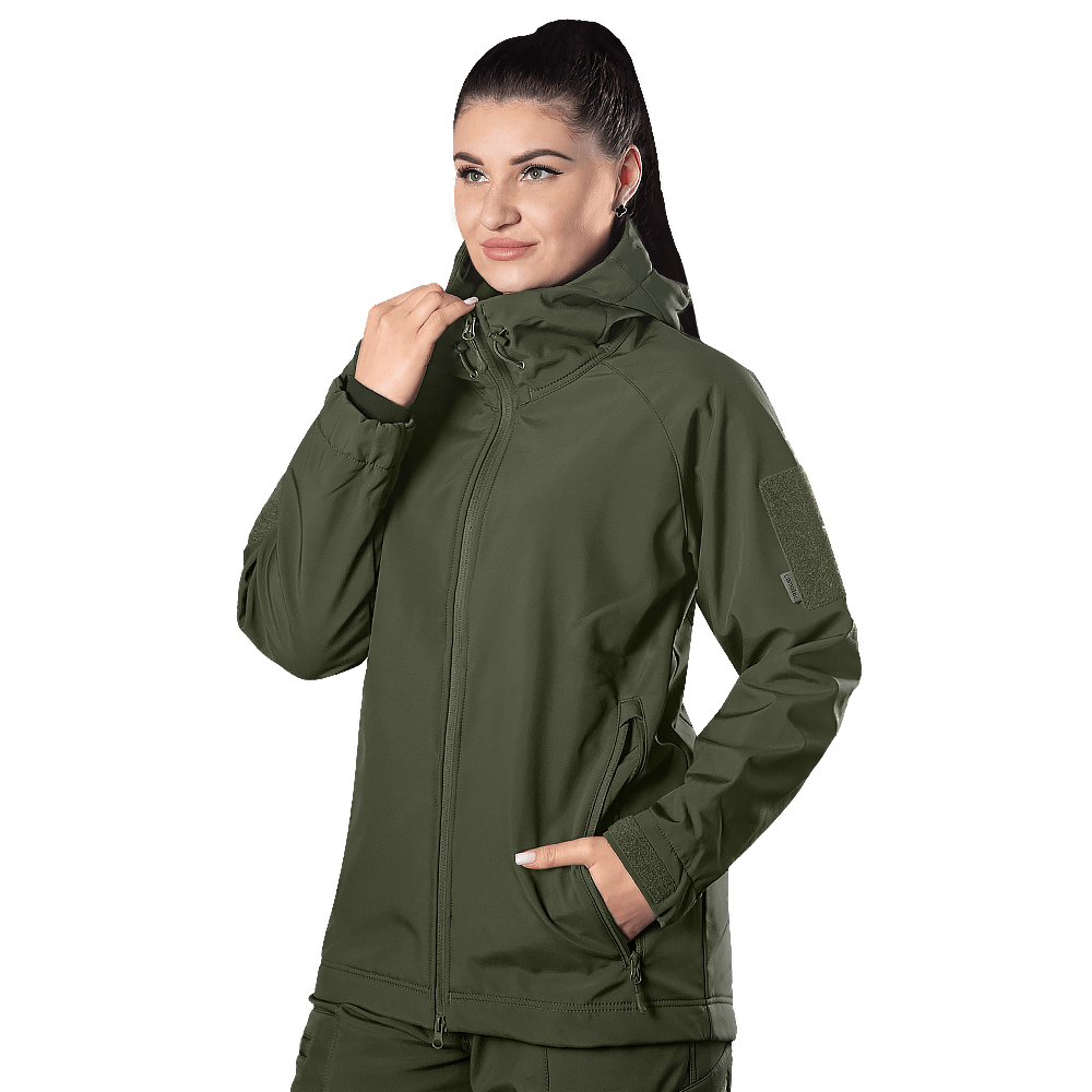Жіноча куртка Pani SoftShell Олива