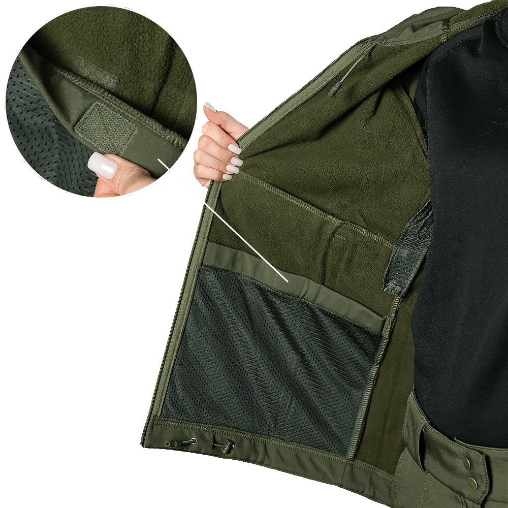 Жіноча куртка Pani SoftShell Олива
