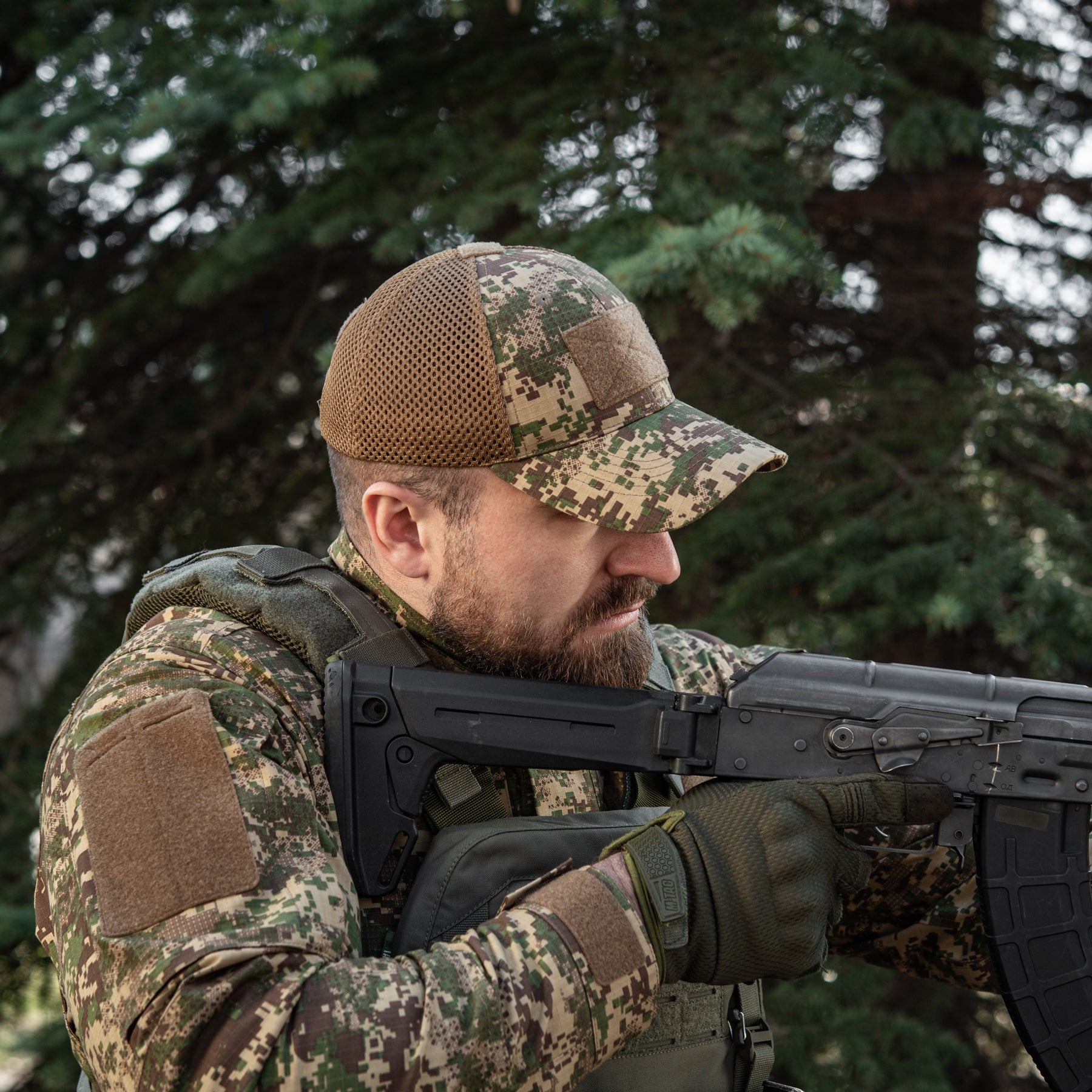 M-Tac бейсболка тактична з сіткою Rip-Stop NGU Camo