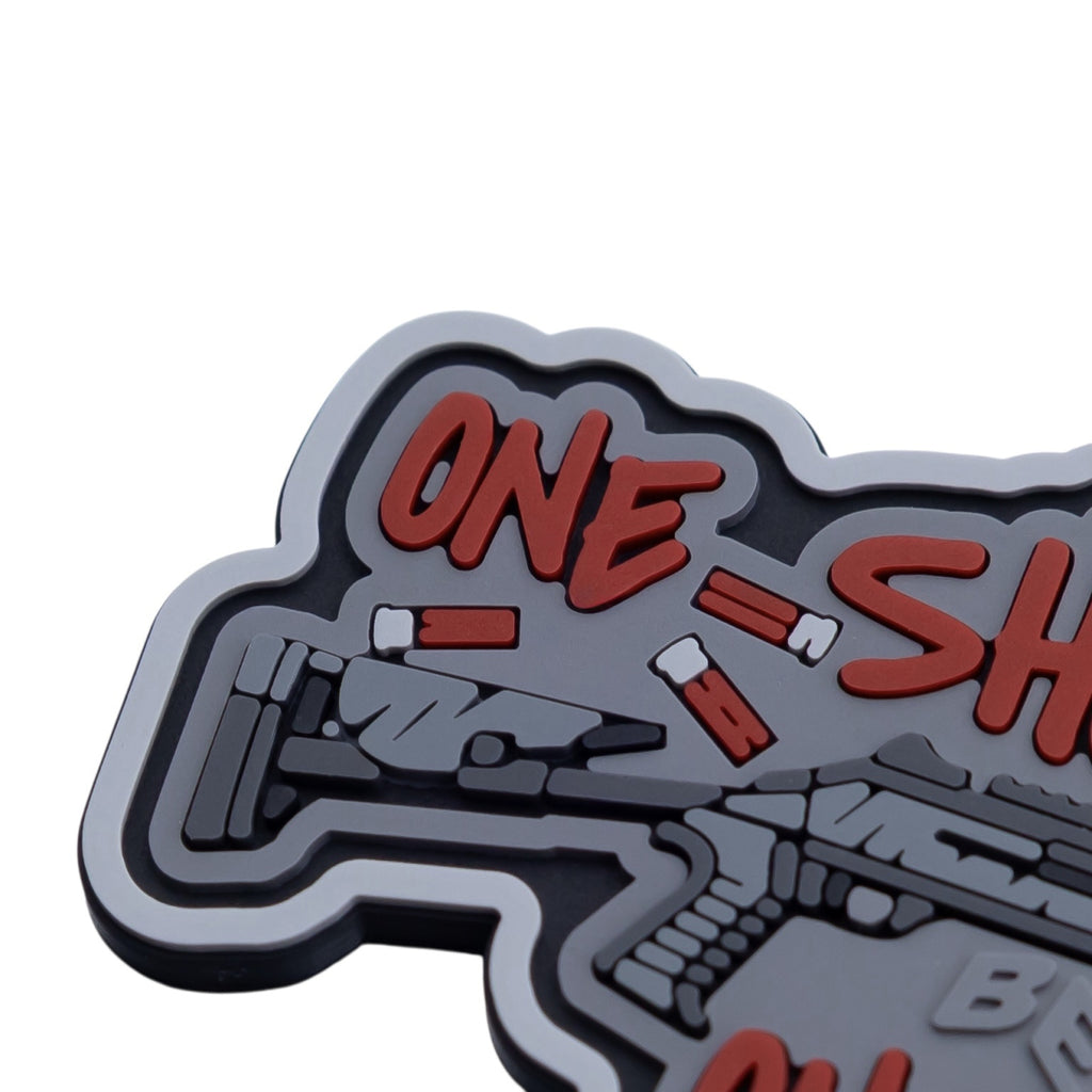 Brand Element нашивка One shot one drone (gray)