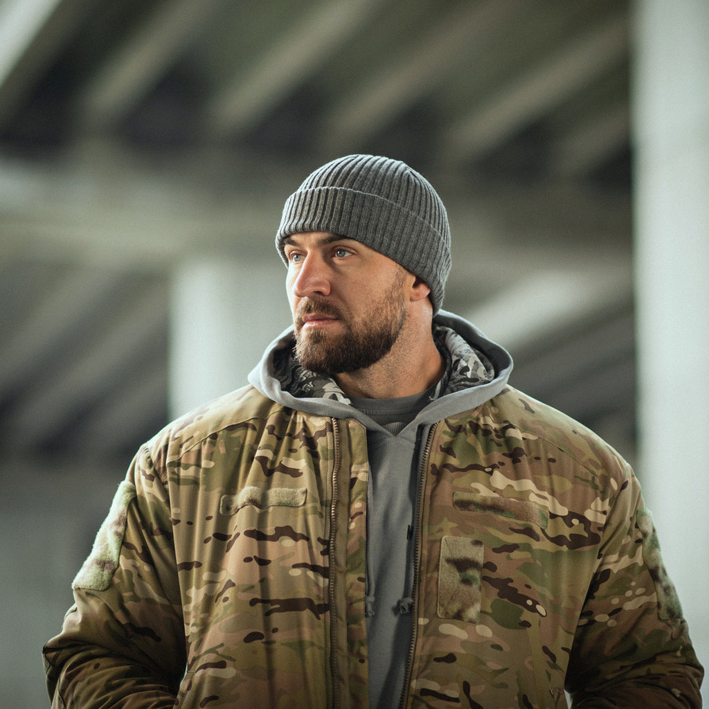 M-Tac шапка вязана 100% акрил Grey