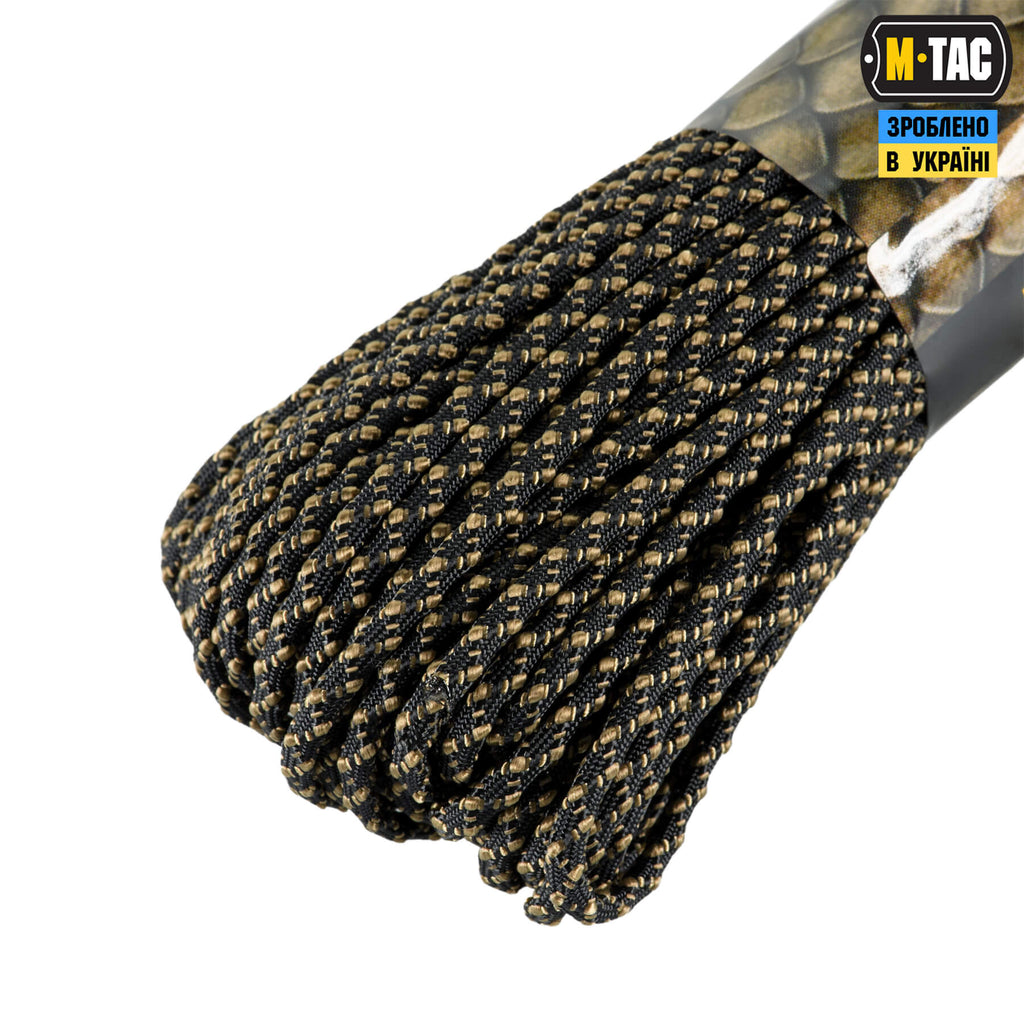 M-Tac паракорд Dragon Cord 30m Black/Coyote