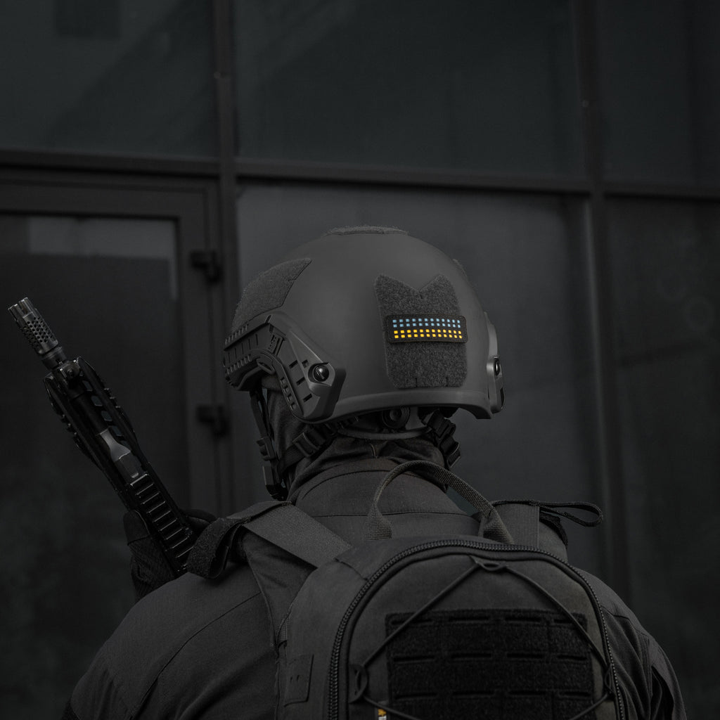 M-Tac нашивка прапор України 25х80 Laser Cut Black/Yellow/Blue/GID