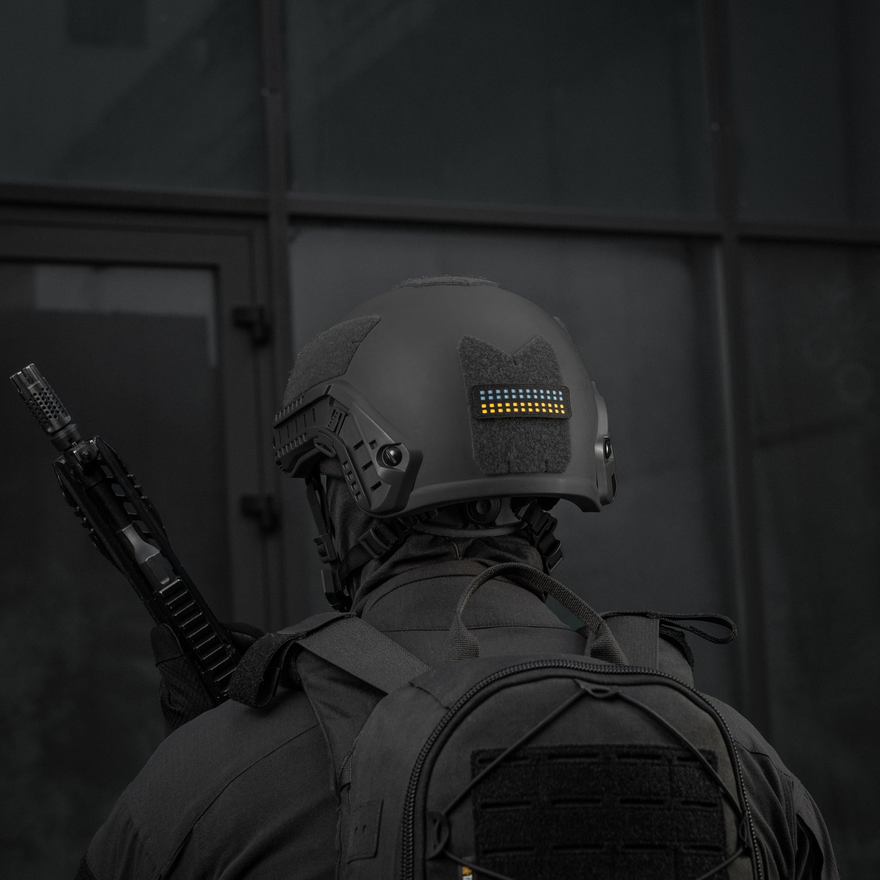 M-Tac нашивка прапор України 25х80 Laser Cut Black/Yellow/Blue/GID