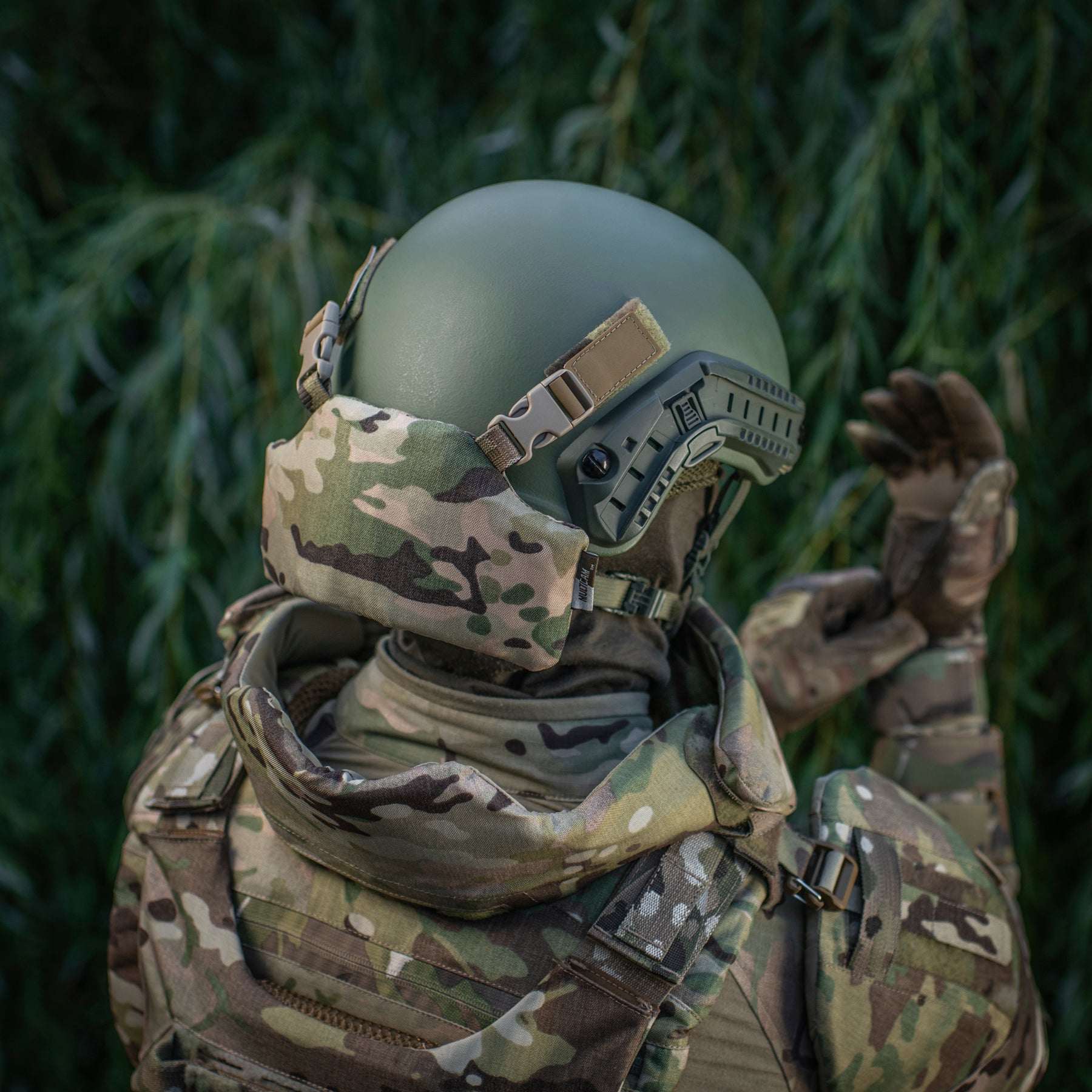 M-Tac Балістичний захист потилиці з кріпленням на шолом 1 класс захисту Multicam