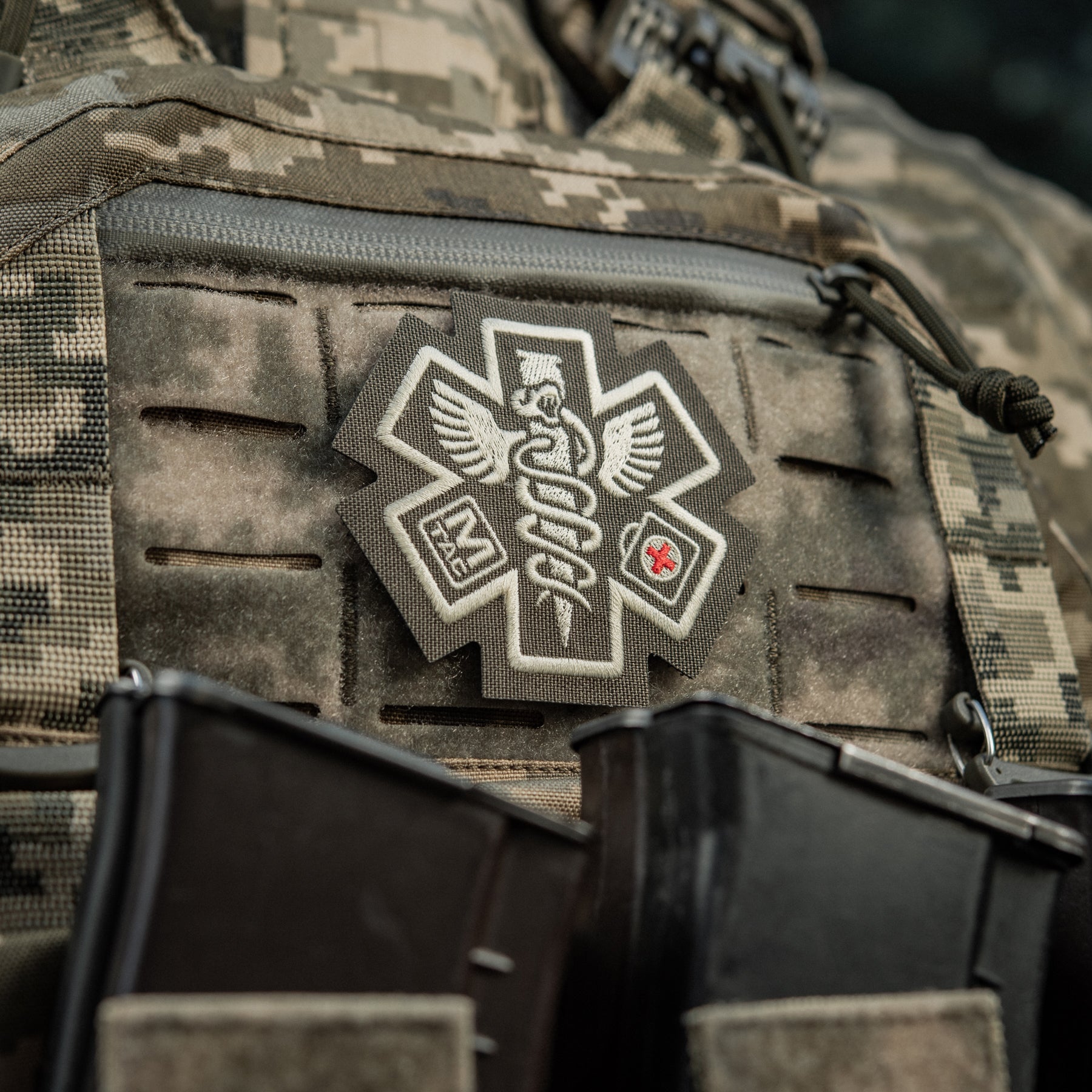 M-Tac нашивка Paramedic (вишивка) Ranger Green