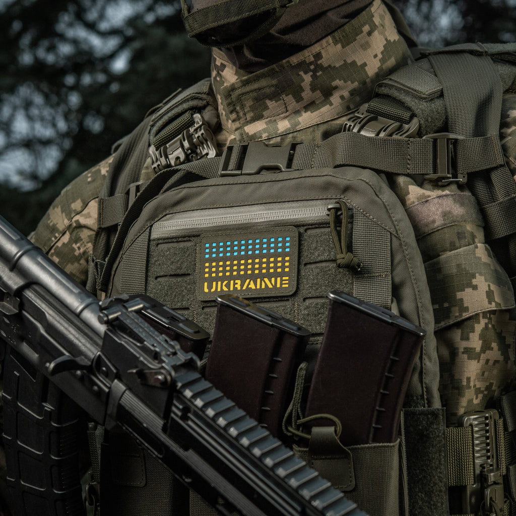 M-Tac нашивка Ukraine Laser Cut Ranger Green/Yellow/Blue/GID