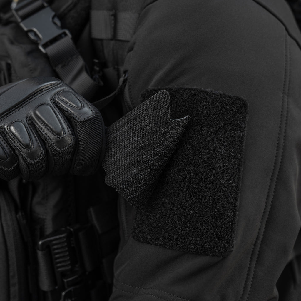 M-Tac нашивка Тризуб UA-Wing (вишивка) Black