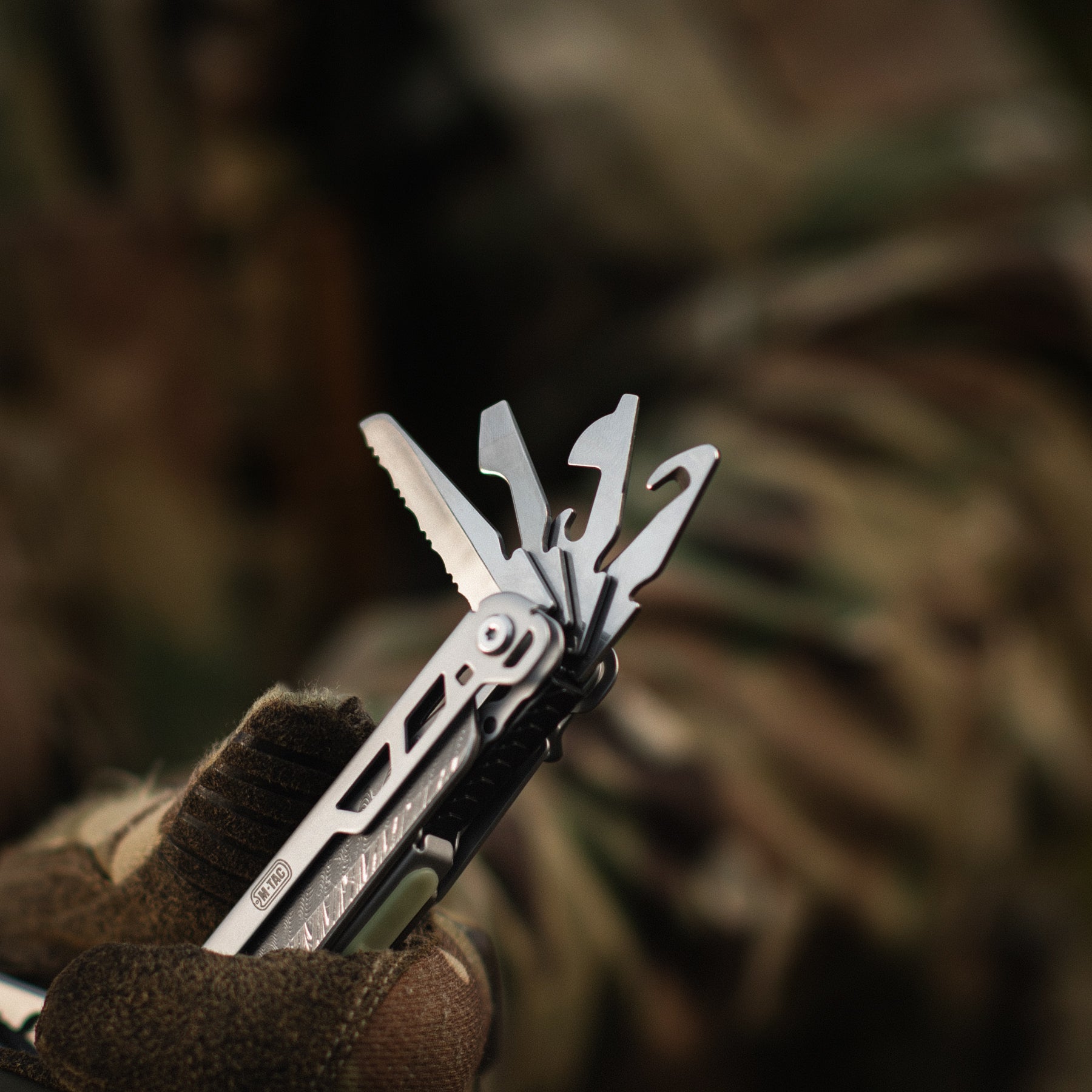 M-Tac мультитул Type 12 Steel/Damascus