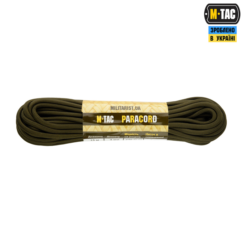 M-Tac паракорд PowerCord1000 OD Green 15м