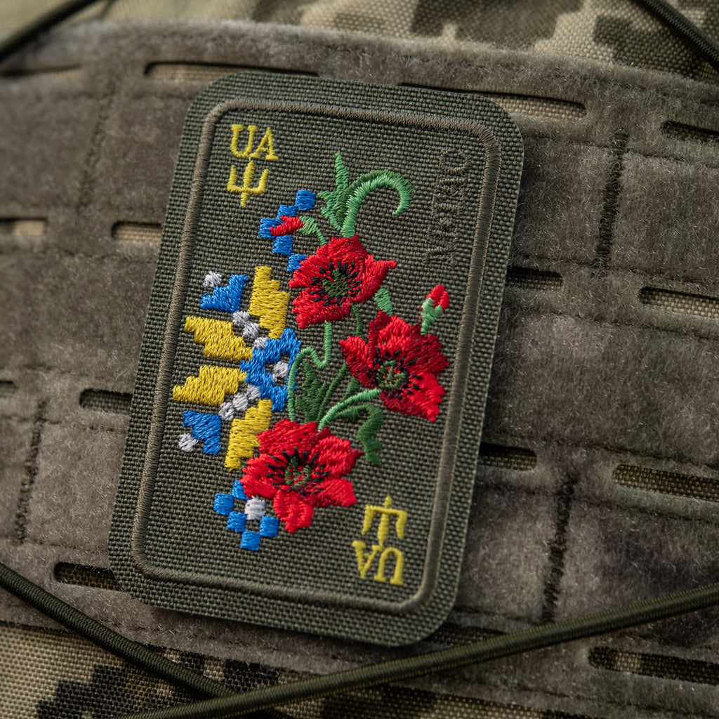 M-Tac нашивка Орнамент Мак (вишивка) Ranger Green