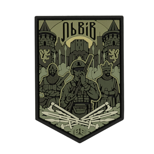 Brand Element нашивка Львів PVC olive