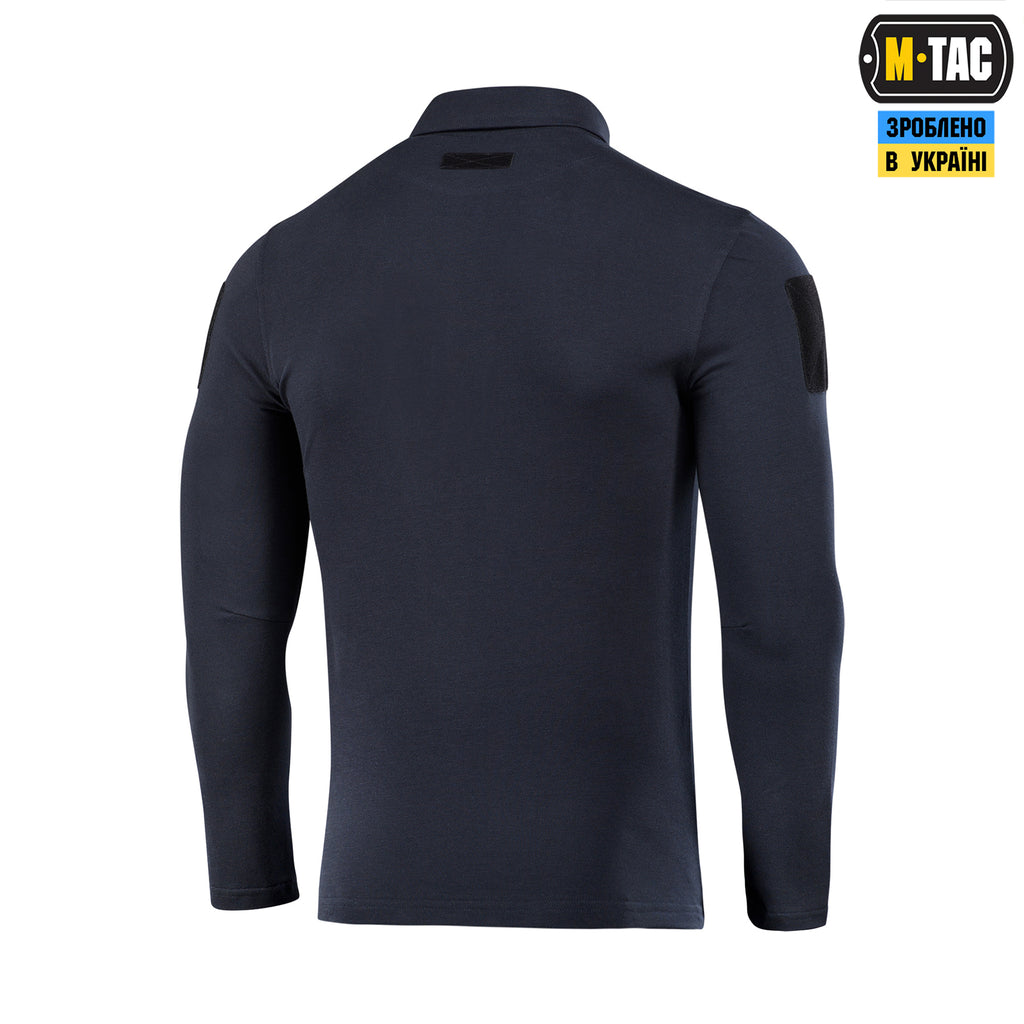 M-Tac поло тактичне довгий рукав 65/35 Dark Navy Blue