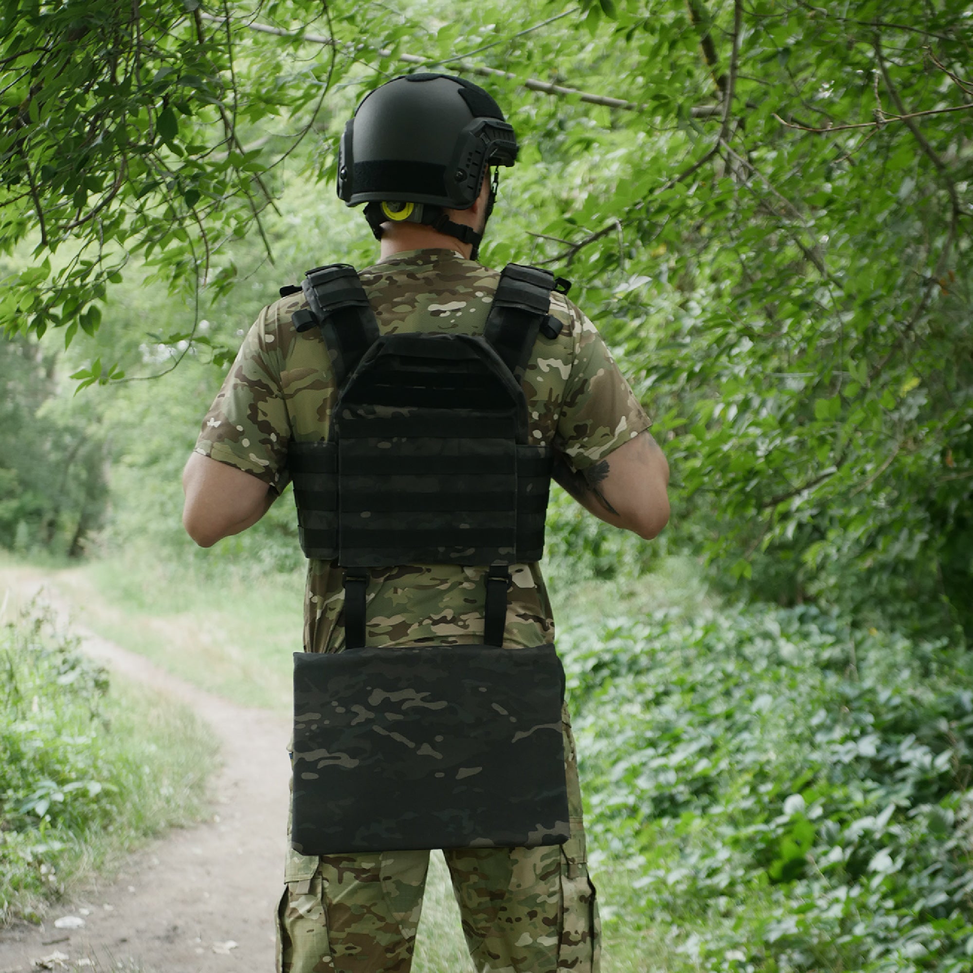 Каремат-сидушка Kiborg 20mm Cordura Black Multicam під броню