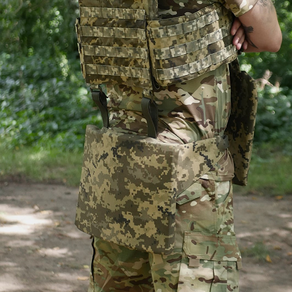 Каремат-сидушка Kiborg 20mm (посилена) Cordura Pixel під бронепакет