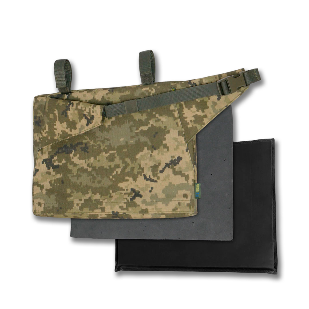 Каремат-сидушка Kiborg 20mm (посилена) Cordura Pixel під бронепакет