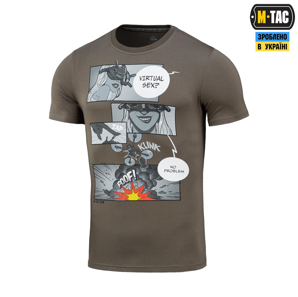 M-Tac футболка Comics Drone Girl Dark Olive