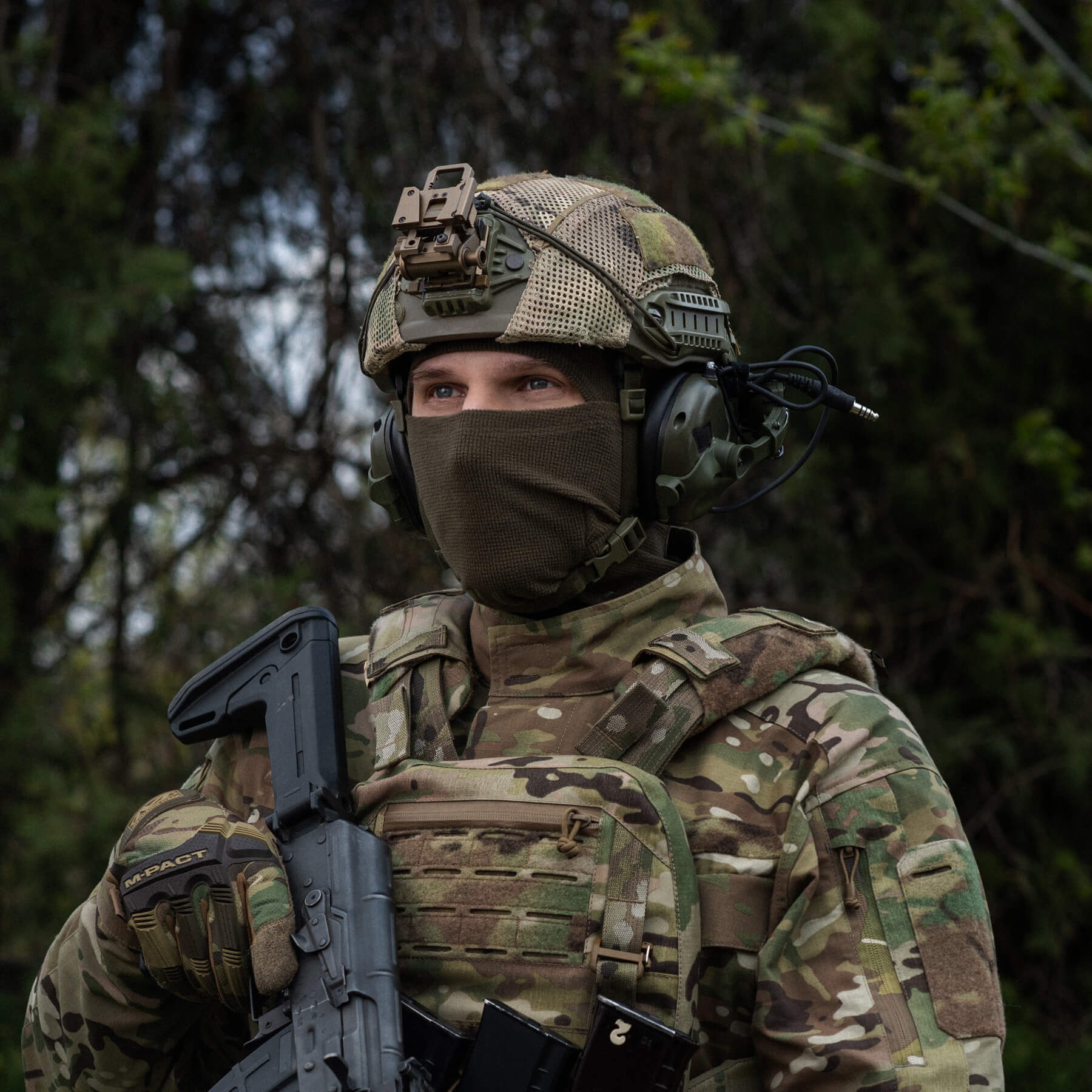 M-Tac балаклава-ніндзя Pro мікрофліс ріп-стоп Dark Olive