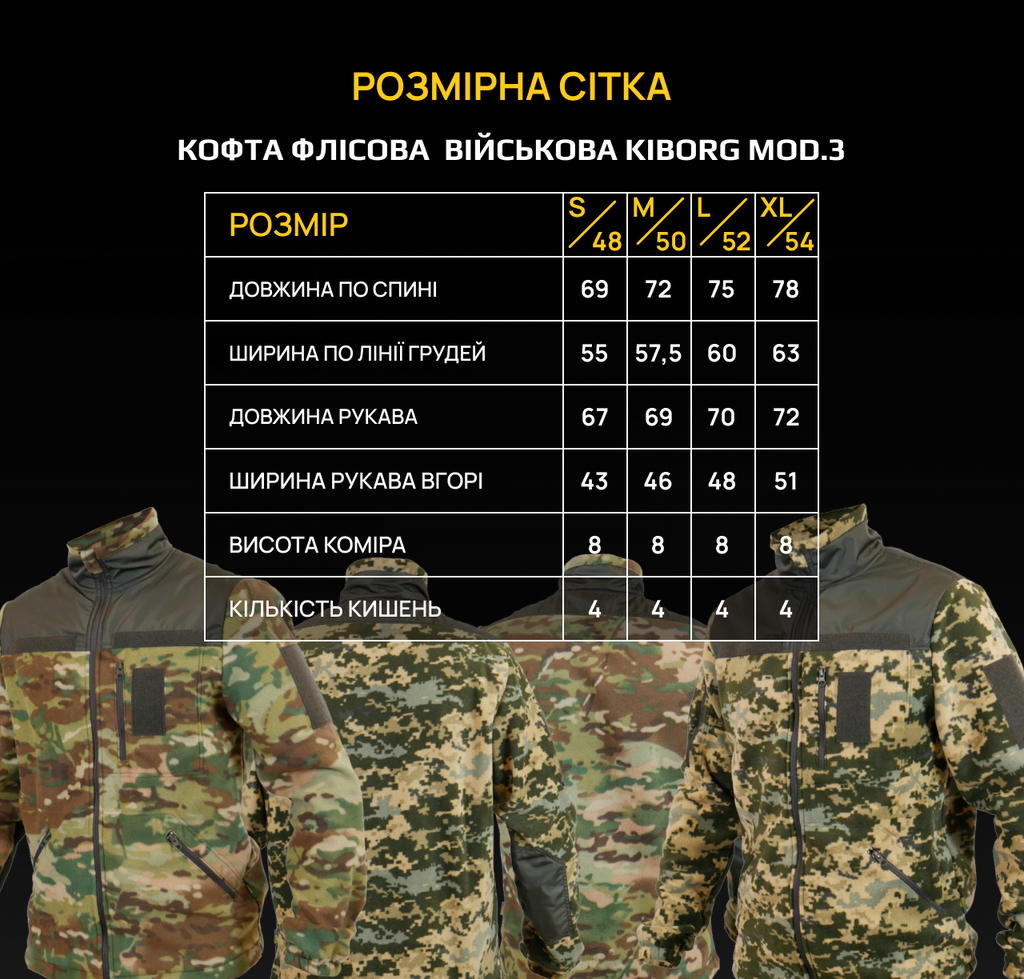 Військова кофта флісова піксель mod. 3