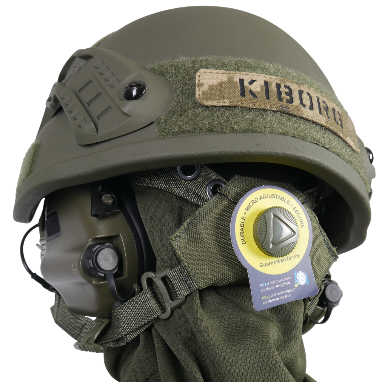 Комплект шолом Mich PE + навушники EARMOR M32 PLUS з універсальним кріпленням
