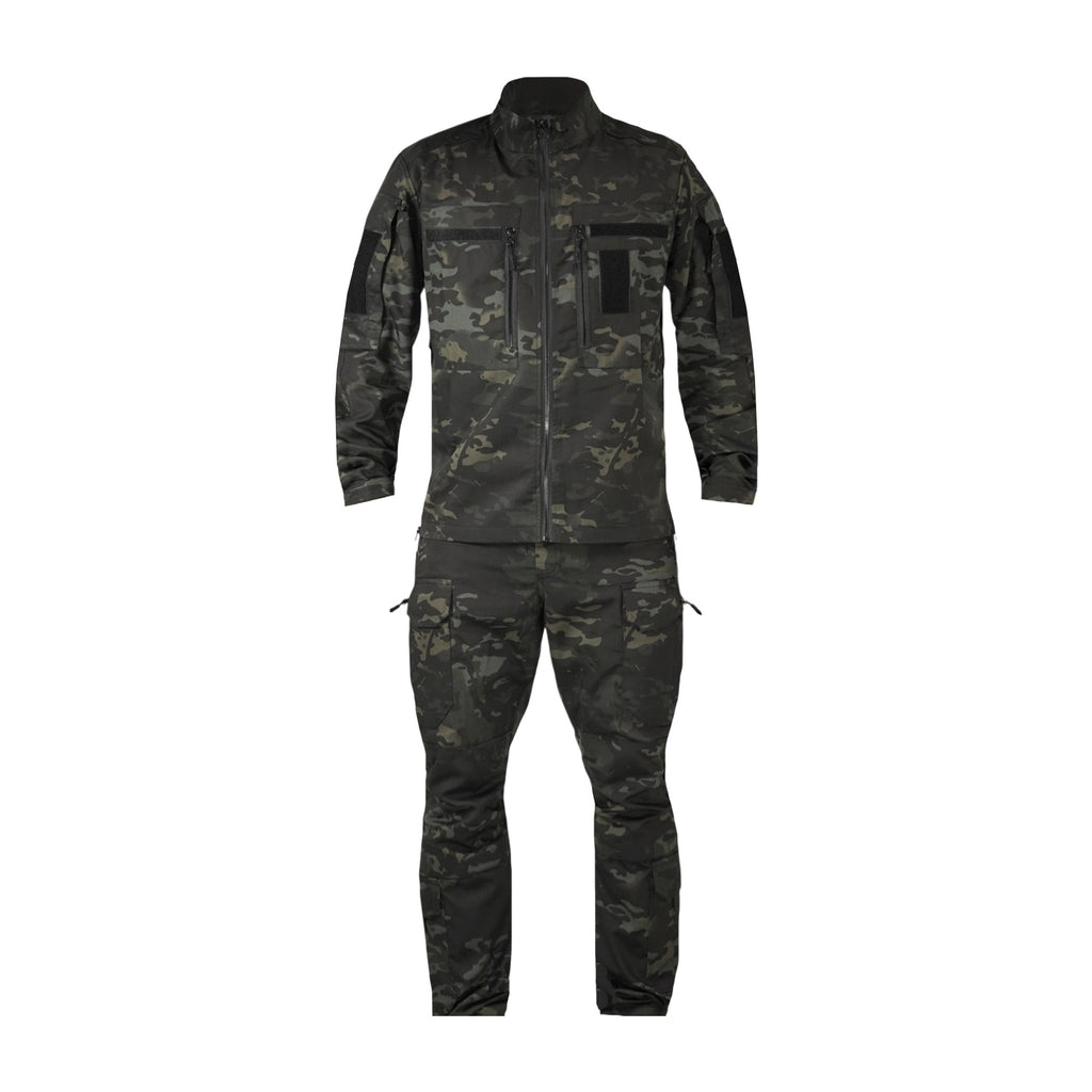 Костюм тактичний Twill FS чорний мультикам ( штани+кітель )-S