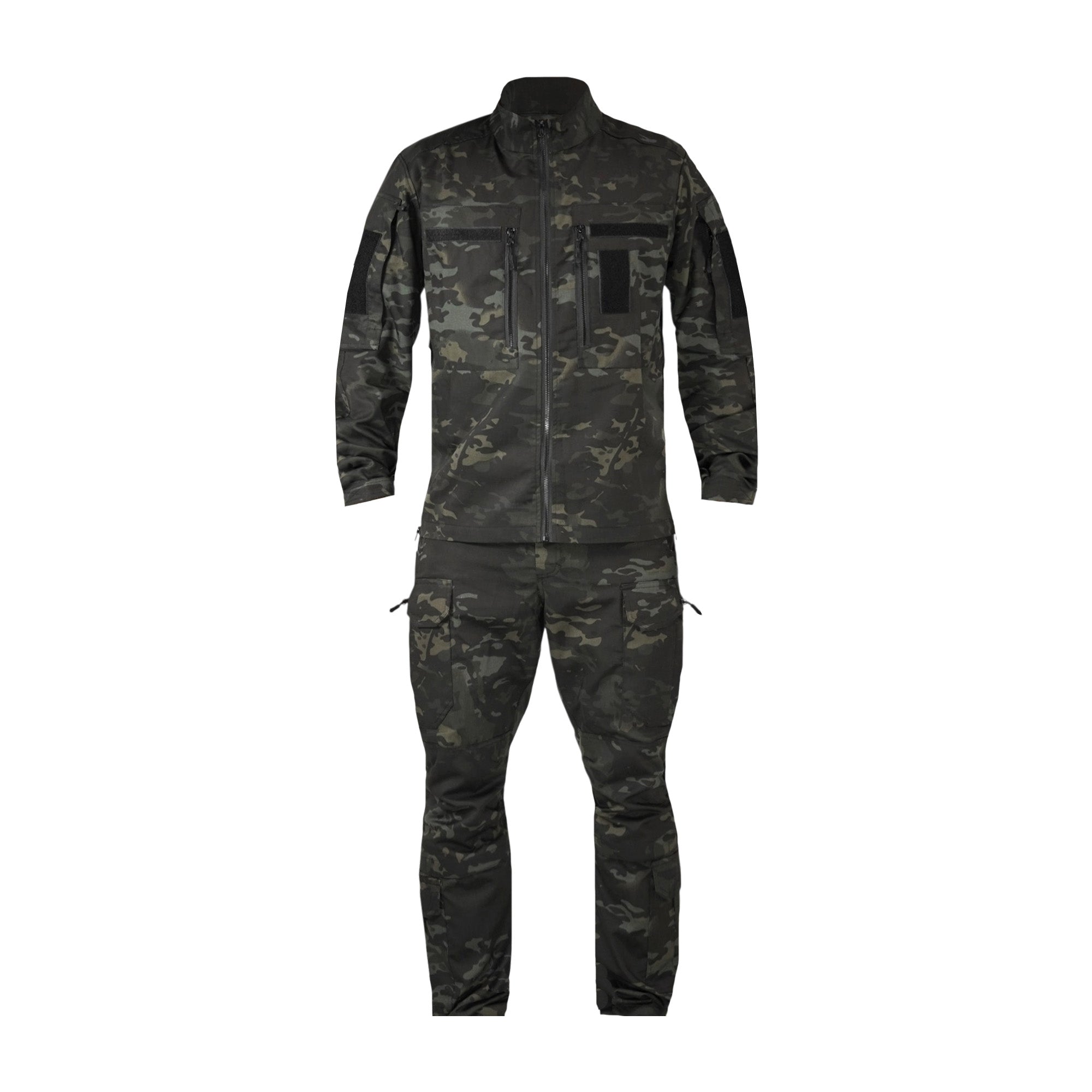 Костюм тактичний Twill FS чорний мультикам ( штани+кітель )-S