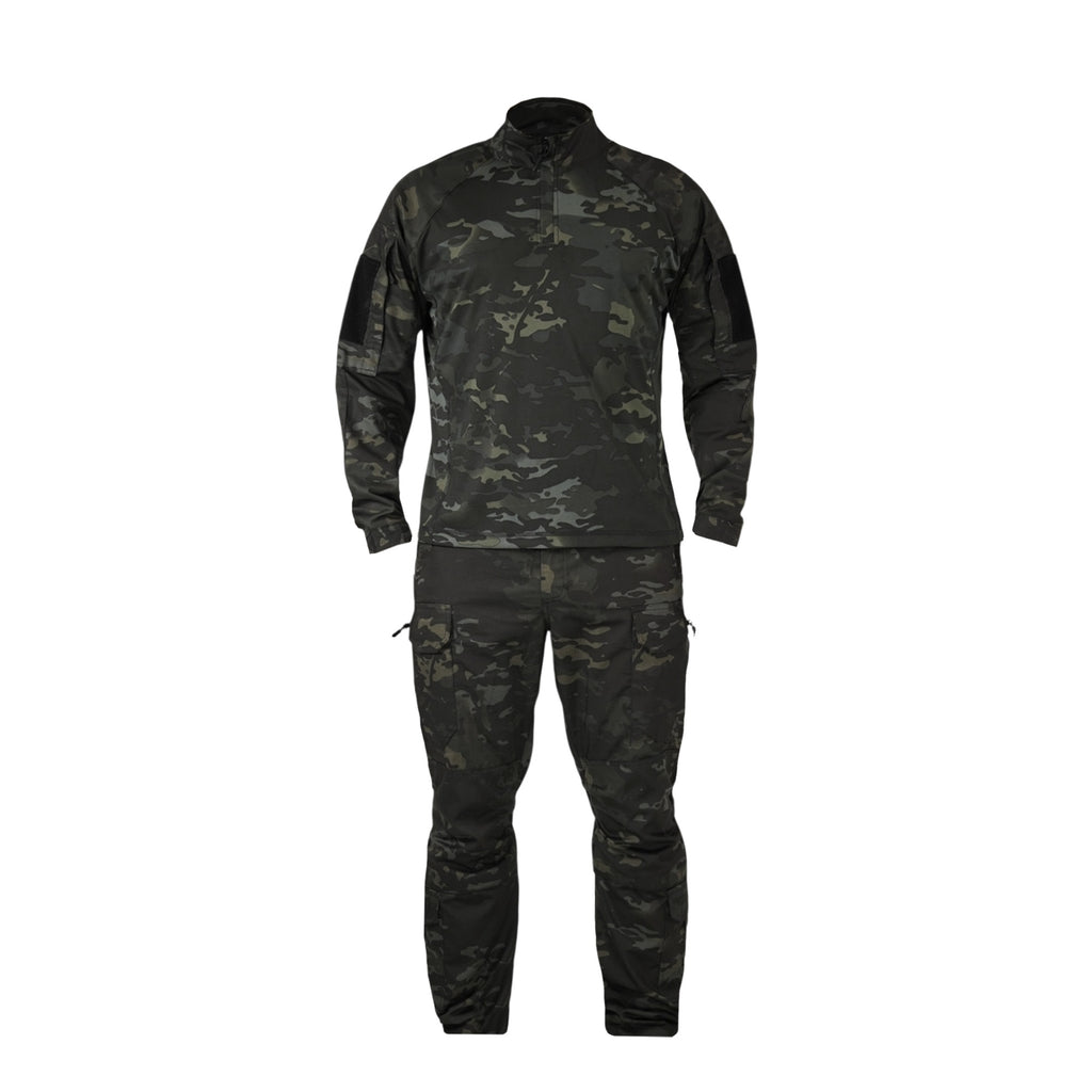 Костюм тактичний Twill FS чорний мультикам ( штани+убакс ) -S