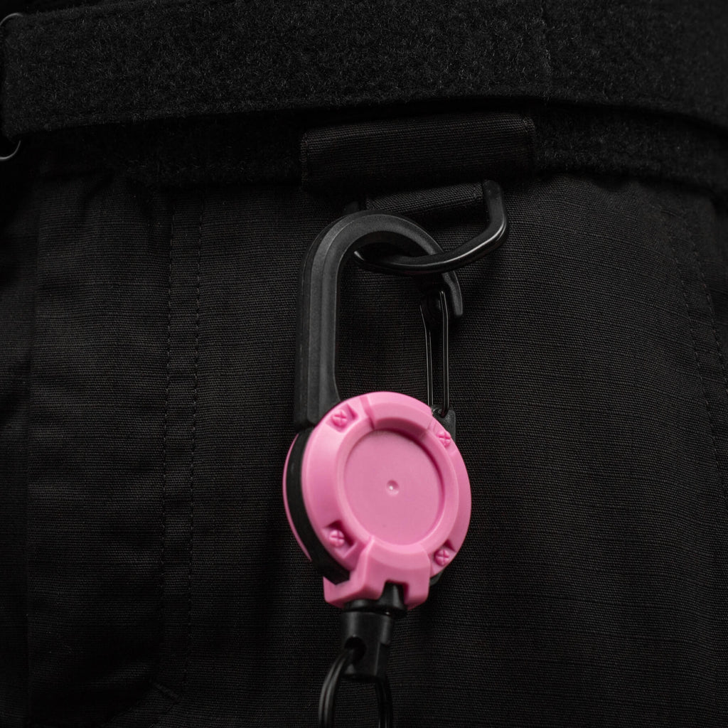 M-Tac карабин зі шнуром для ключів Pink