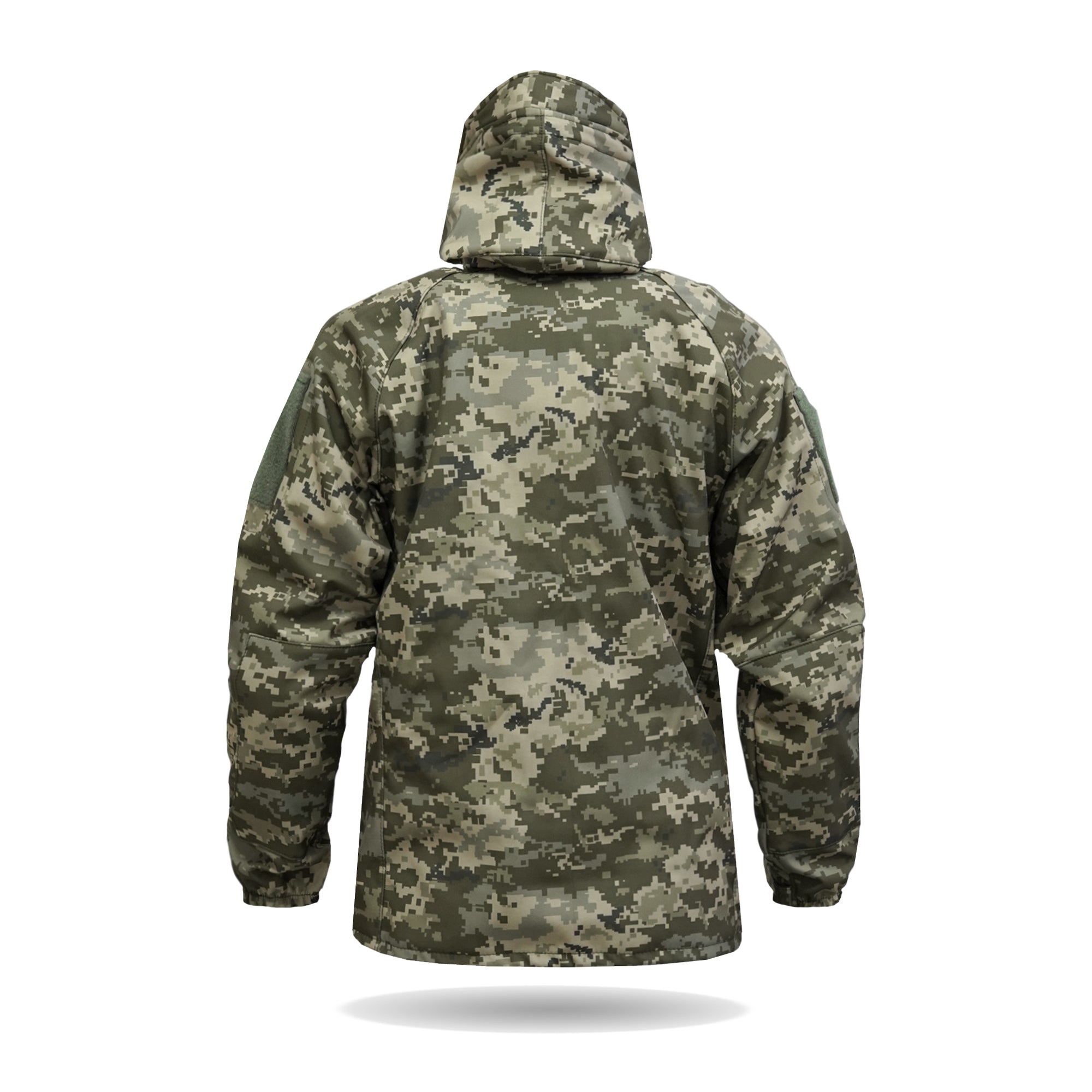 Куртка Windproof Softshell вітрозахисна (піксель), водостійка, фліс 320 г/м²
