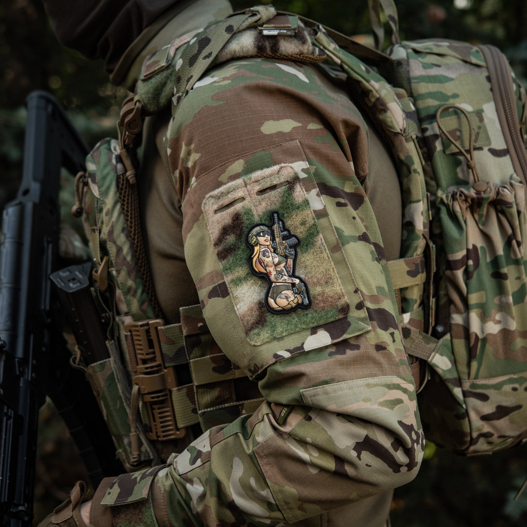 M-Tac нашивка Tactical girl №4 PVC tatoo Пантера