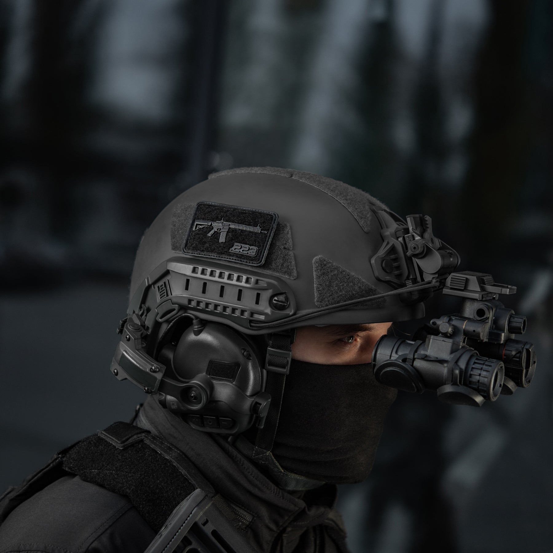 M-Tac нашивка AR-15 Velcro/PVC Black