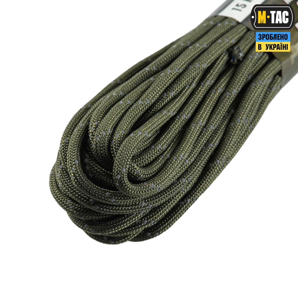 M-Tac паракорд 550 mil-spec Ranger Green Reflective 15м