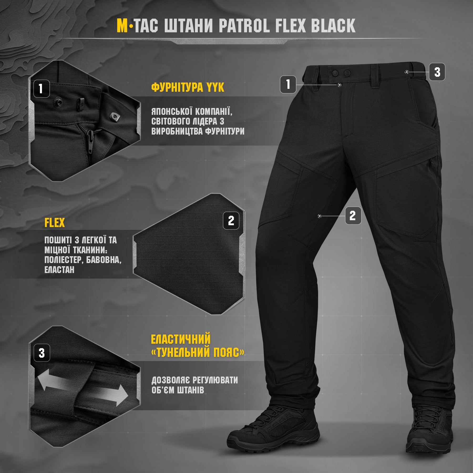 M-Tac штани Patrol Flex Black