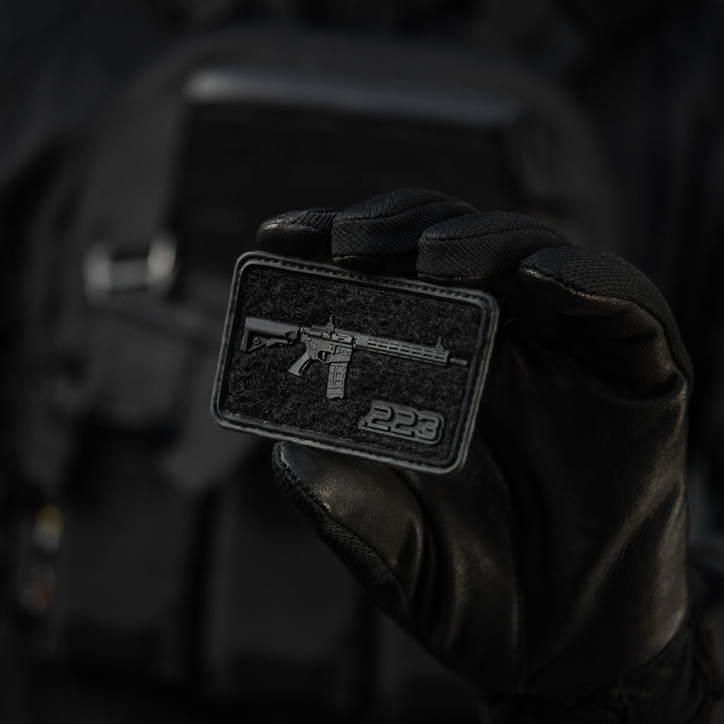 M-Tac нашивка AR-15 Velcro/PVC Black