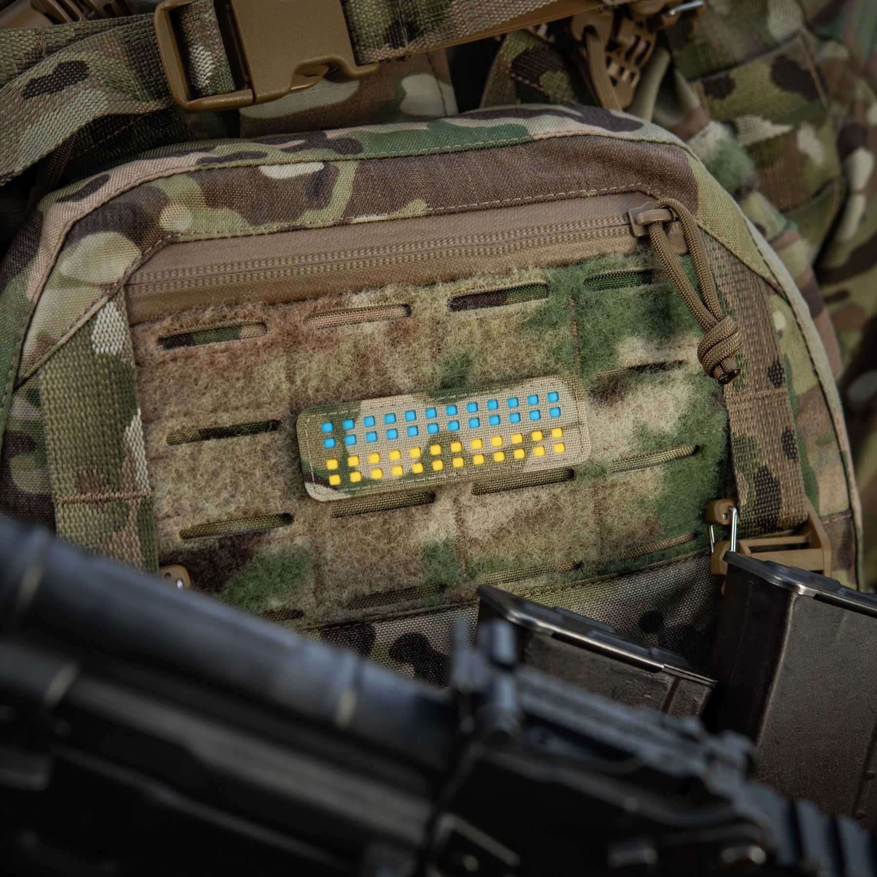M-Tac нашивка прапор України 25х80 Laser Cut Multicam/Yellow/Blue/GID