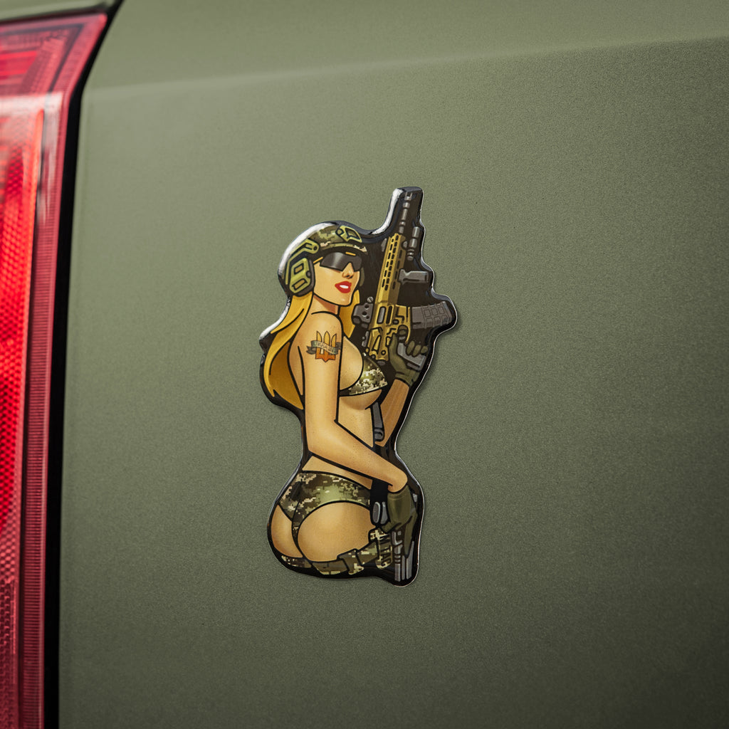 M-Tac наклейка Tactical girl №4 MM14