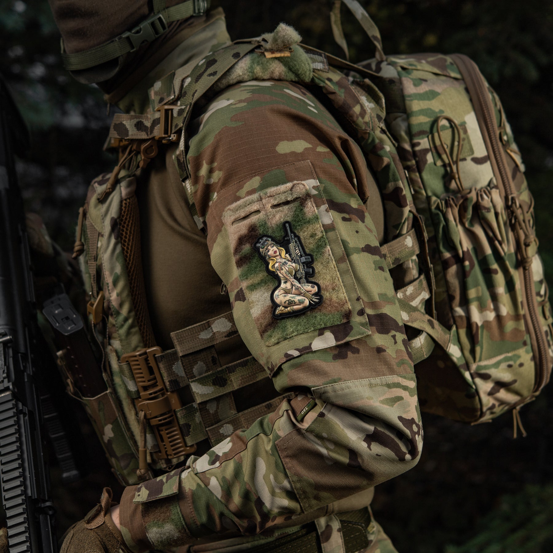 M-Tac нашивка Tactical girl №5 PVC Hooligan