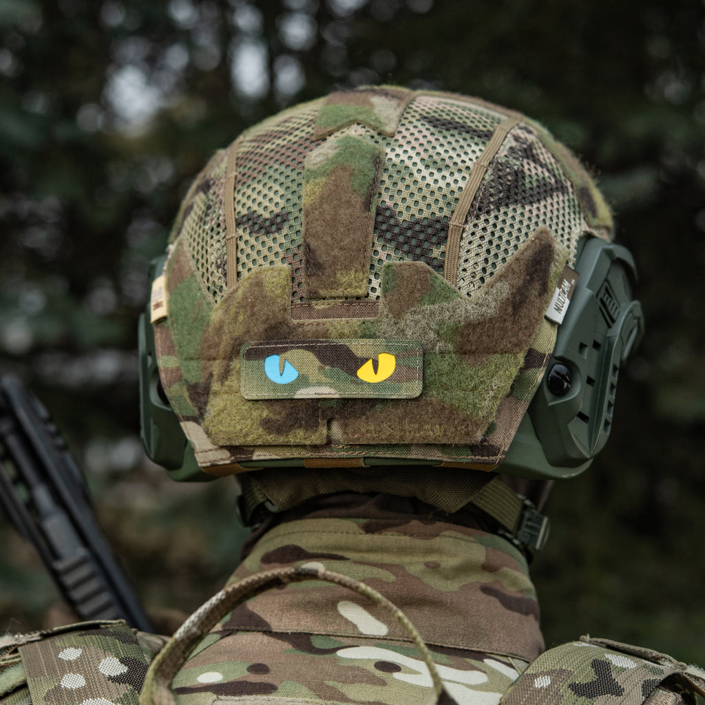 M-Tac нашивка Cat Eyes Laser Cut Multicam/Yellow/Blue/GID