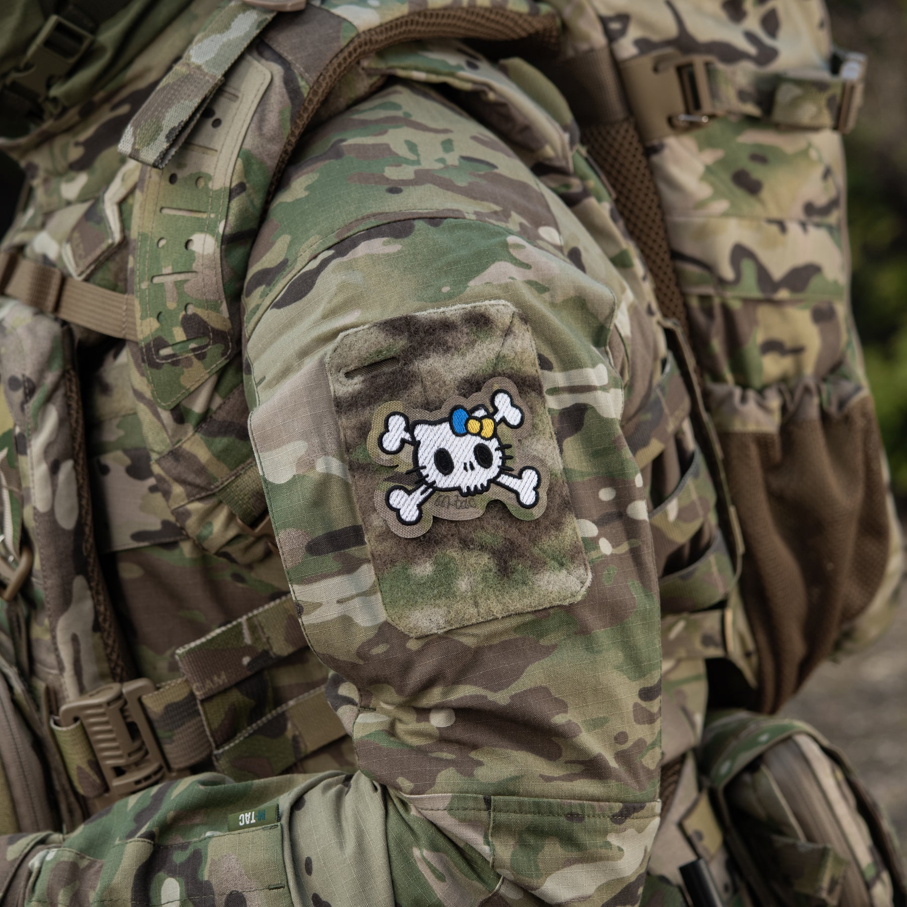M-Tac нашивка KITTY (вишивка) White/Multicam