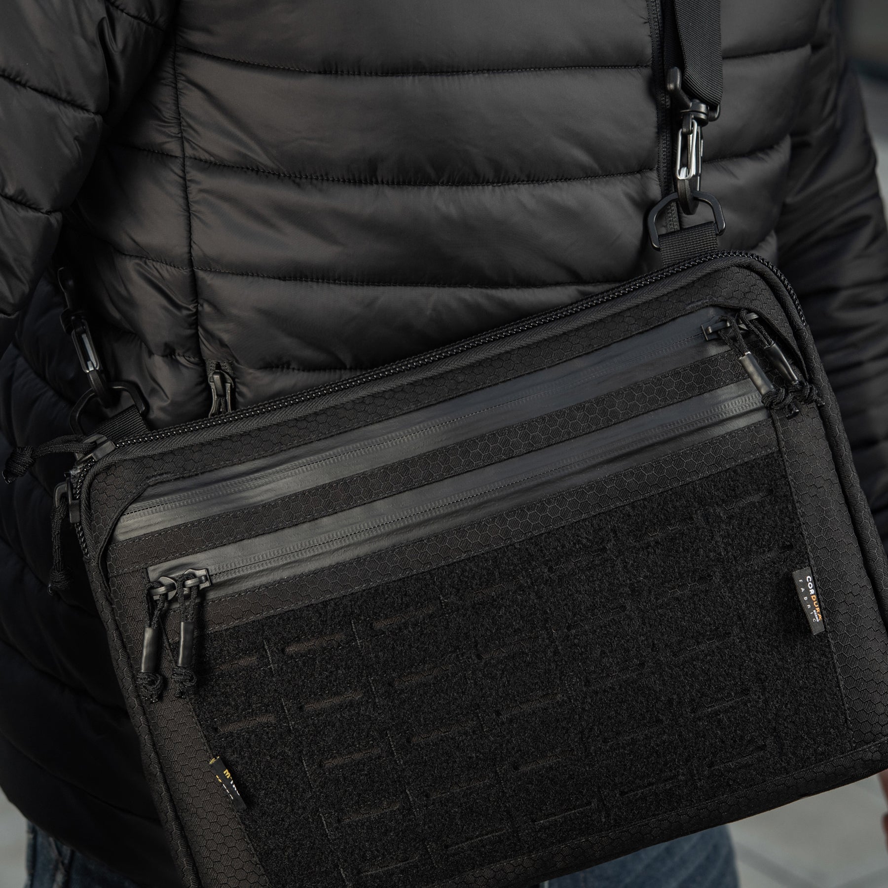 M-Tac сумка Admin Bag Large Elite з липучкою Hex Black