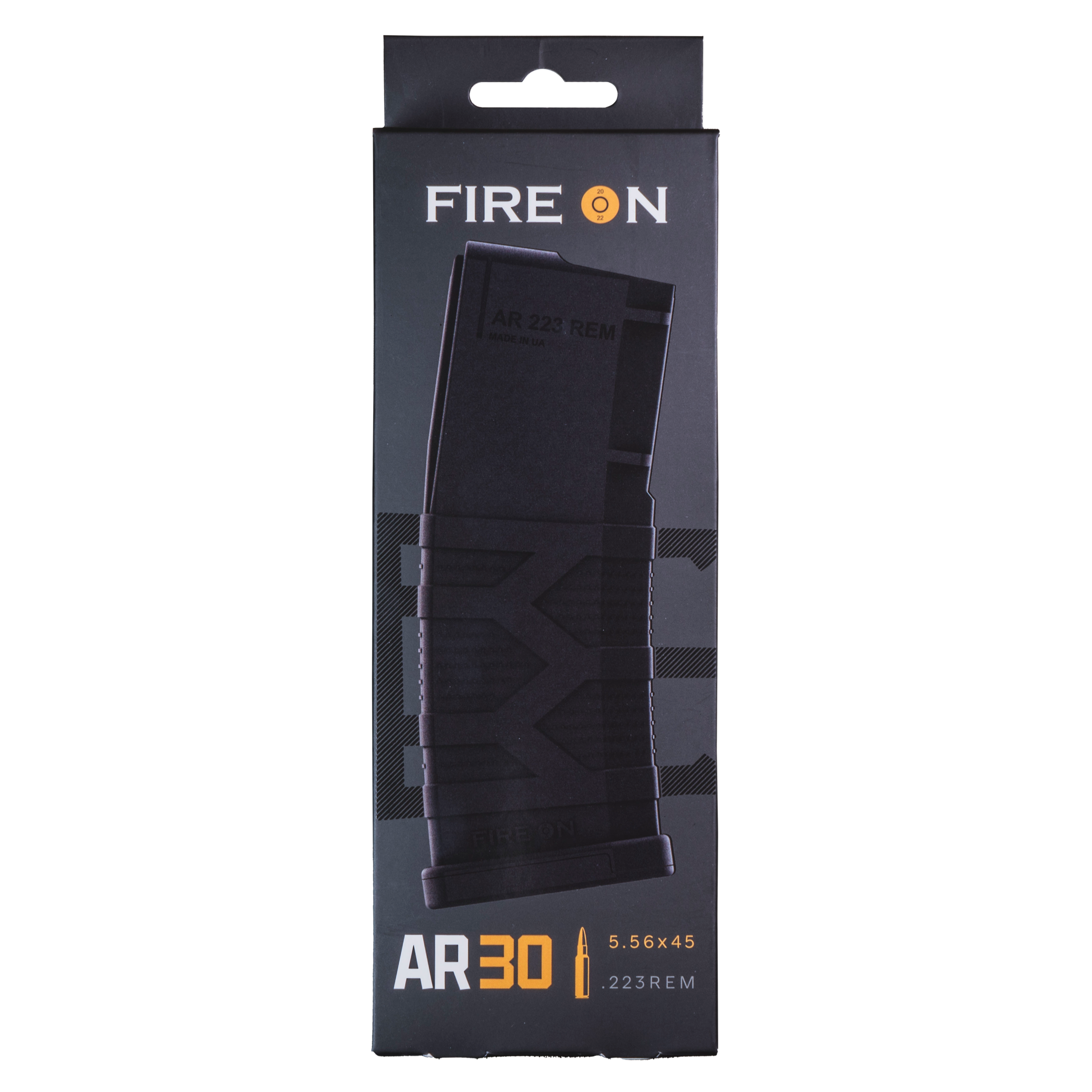 Магазин FIRE ON AR-30 5,56×45 NATO / .223 Rem — рожевий з жовтим подавачем
