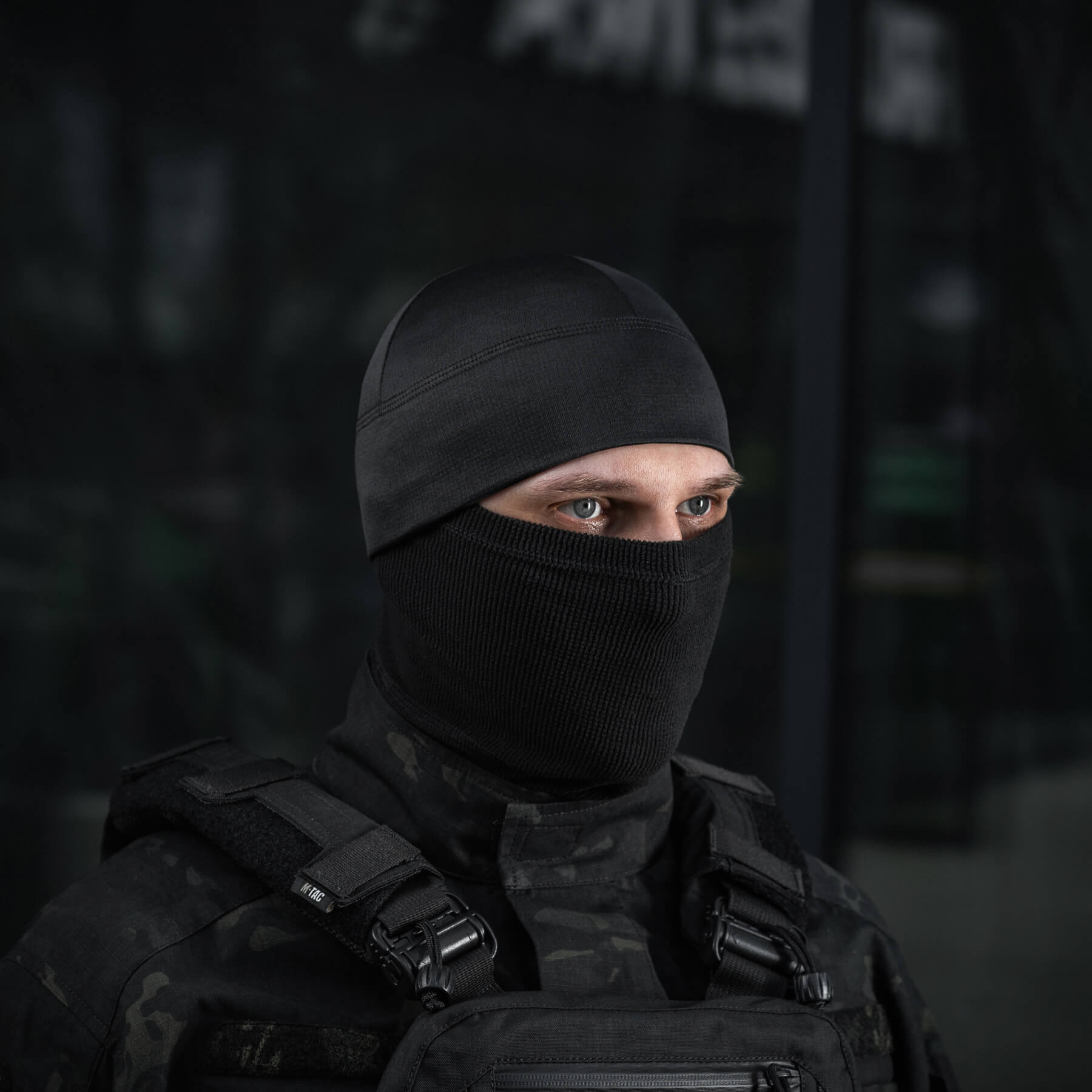 M-Tac шапка-підшоломник мікрофліс ріп-стоп Black