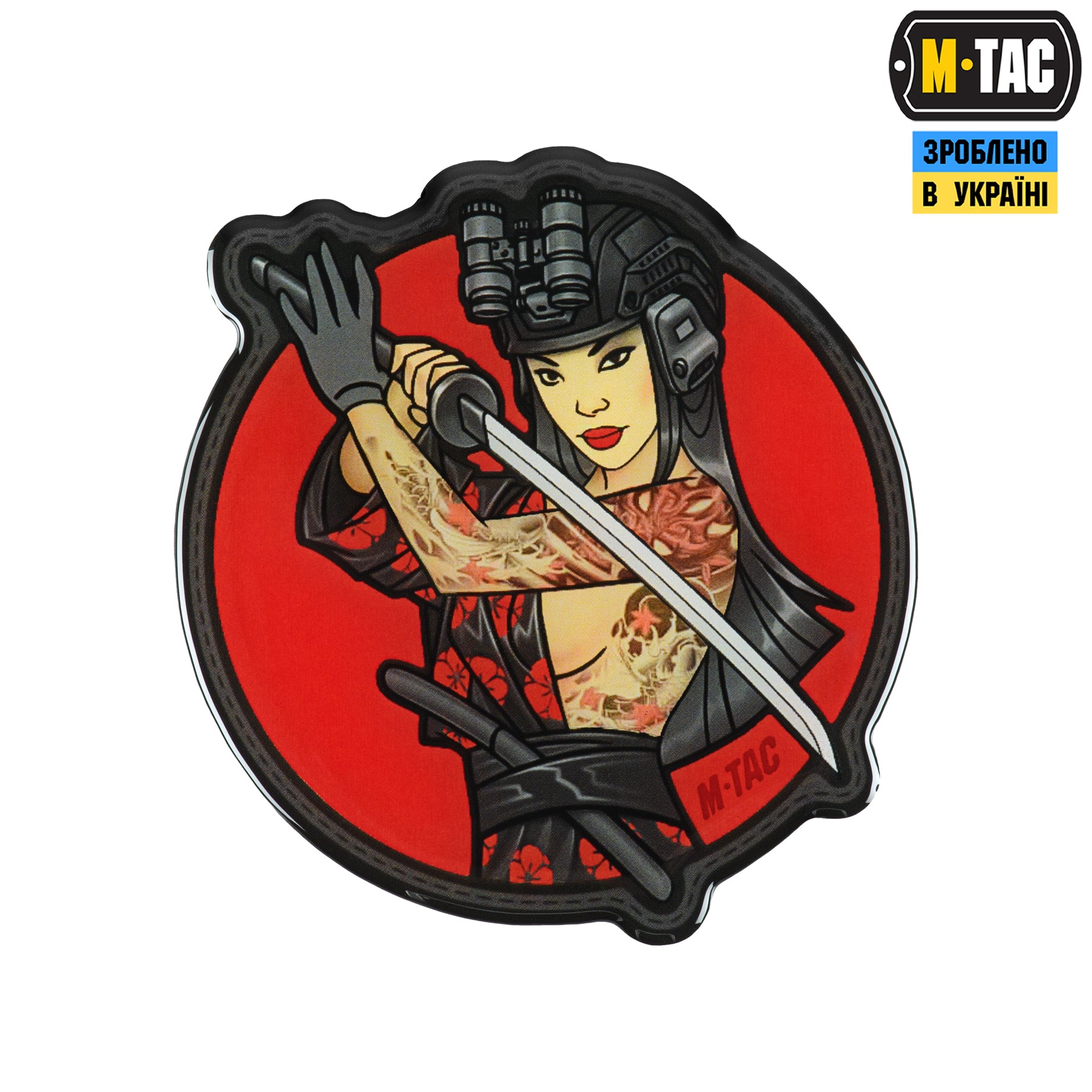 M-Tac наклейка Tactical girl №3 сіТх