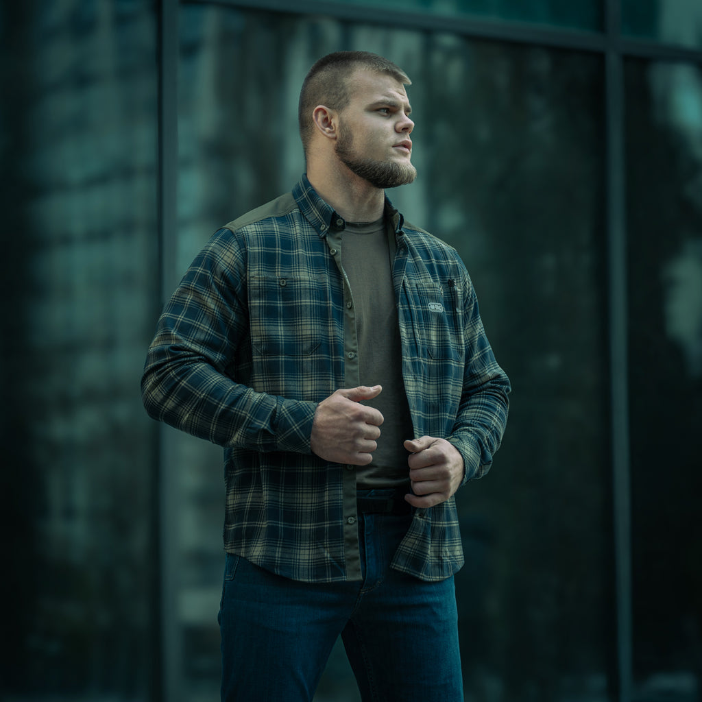M-Tac сорочка Redneck Shirt Olive/Navy Blue