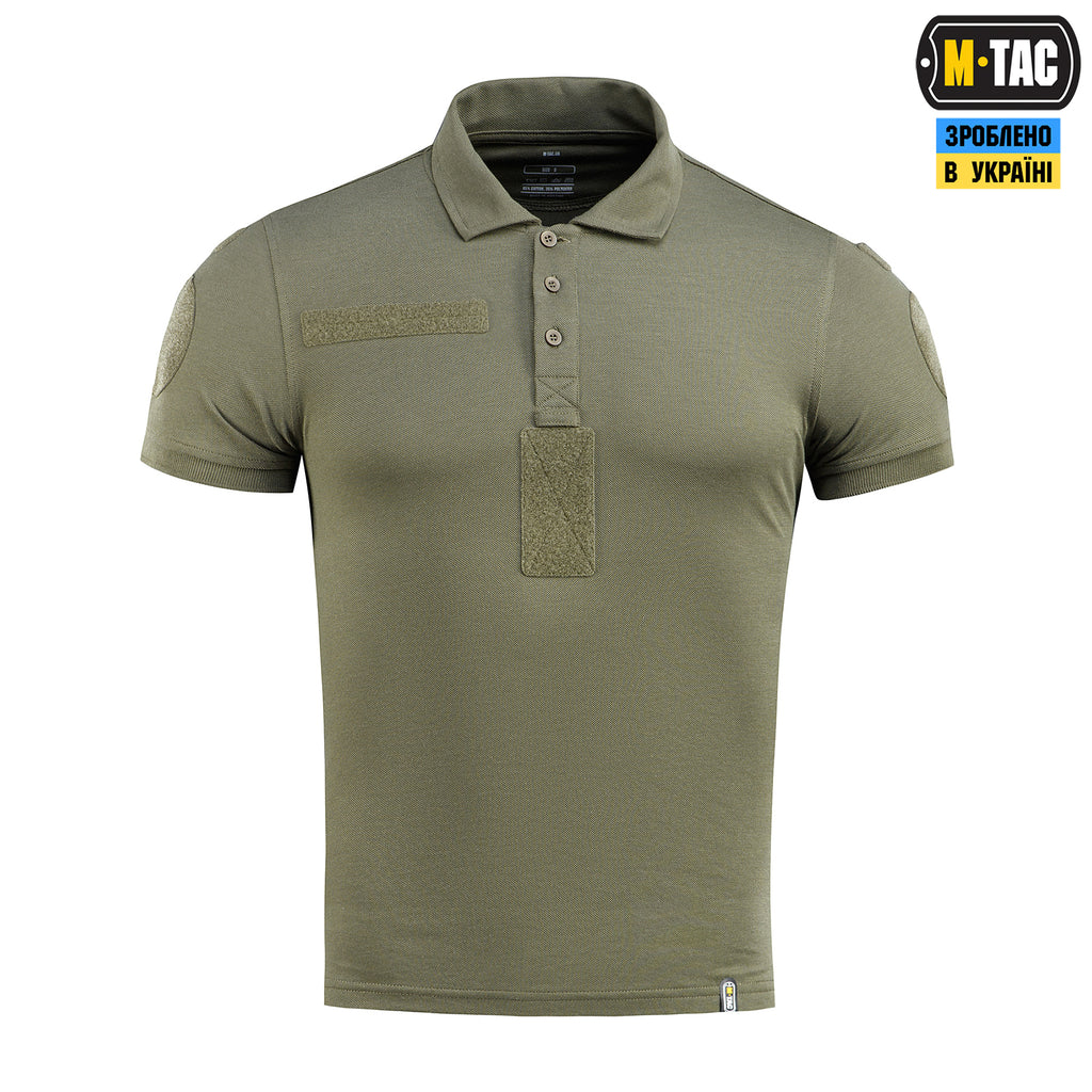 M-Tac поло НГУ з світловідбивним написом 65/35 Army Olive